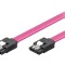 Cablu SATA L-Tip 0,5m Roz