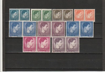 RO - UZUALE MIHAI I FORMAT MIC SI MARE ( LP 212 ) 1947 PERECHE ORIZONTALA MNH foto