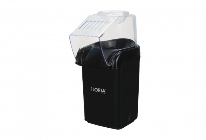 Aparat pentru facut popcorn Floria ZLN9045, BPA FREE, capacitate 60 de grame, 1200W, Negru