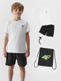 Echipament de educație fizică (tricou+șort+rucsac tip sac) pentru băieți, 4F Sportswear