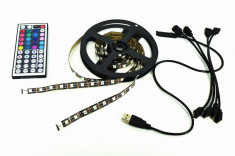 Kit banda LED RGB Lumina ambientala TV, Monitor, Mobilier AMBI44 5V foto