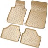 Set de 4 covorase bej cauciuc 3D stil tavita premium pentru BMW X1 E84 2009-2015, Recambo