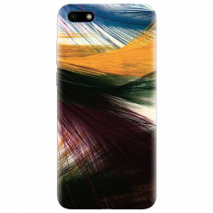 Husa silicon pentru Huawei Y5 Prime 2018, Colorful Peacock Feathers