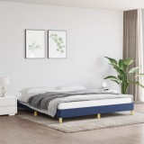 Cumpara ieftin Cadru de pat fără saltea, albastru, 180x200 cm, textil