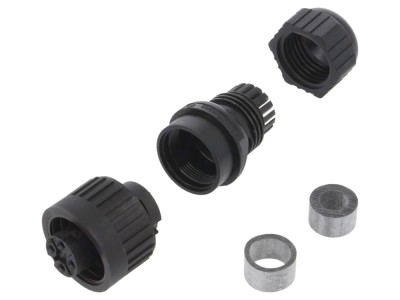 Conector mamă IP67 pe cablu drept foto