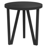 Cumpara ieftin Masa de ceai, negru, &Oslash;35 cm, MDF