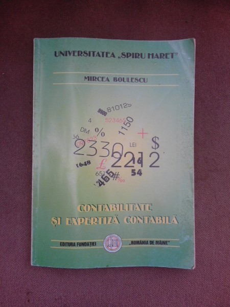 Contabilitate si expertiza contabila - Mircea Boulescu