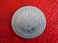 Moneda argint 5 Kurush 1293/13 foto