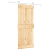 Cumpara ieftin Usa glisanta cu set de feronerie 85x210 cm, lemn masiv de pin