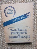 Vasile Bancila - Portrete si semnificatii