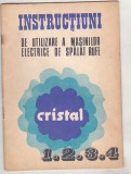 bnk div Masina electrica de spalat Cristal - instructiuni de utilizare