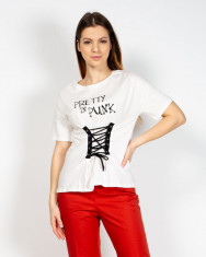 Tricou casual din bumbac 22NET19024 foto