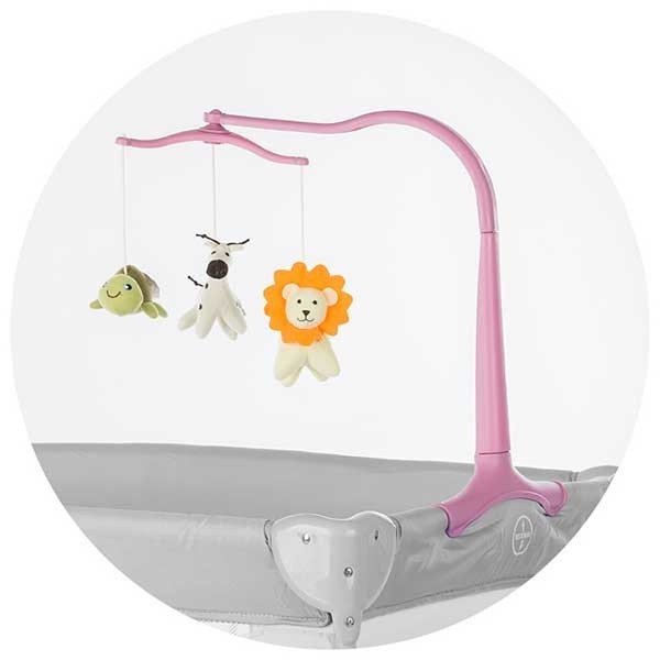 Carusel pentru patut Chipolino Friends roz Carusel pentru patut Chipolino Friends roz