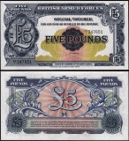 !!! MAREA BRITANIE , VOUCHER MILITAR - 5 POUNDS (1948} - P M23 - UNC