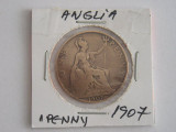 M3 C50 - Moneda foarte veche - Anglia - one penny - 1907, Europa