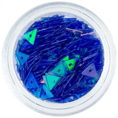 Triunghiuri decorative cu gaură, albastru închis