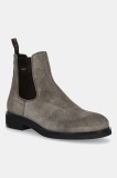 Gant botine din piele &icirc;ntoarsă Prepdale culoarea gri, 31653106