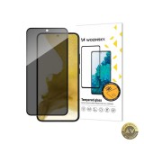 Folie de protectie Ecran Privacy WZK AntiSpy pentru Samsung Galaxy S22 5G S901 Sticla Securizata Full Glue