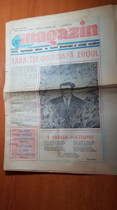 magazin 26 ianuarie 1985-ziua de nastere a lui ceausescu