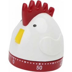 Cronometru mecanic de bucatarie forma de Gaina, 60 de minute, 7 x 6 cm, material ABS