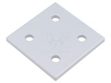 Bară dreaptă aluminiu FATH 76x6x76mm cod 093VA8080 pentru profile