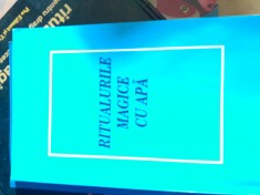 RARA Carte veche vraji RITUALURI SECRETE CU APA - carte de Colectie foto