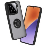 Husa Xiaomi 15 Techsuit Glinth cu inel suport stand magnetic, negru