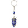 Amuleta Feng Shui tip breloc pentru protectie si noroc, model bufnita, albastru