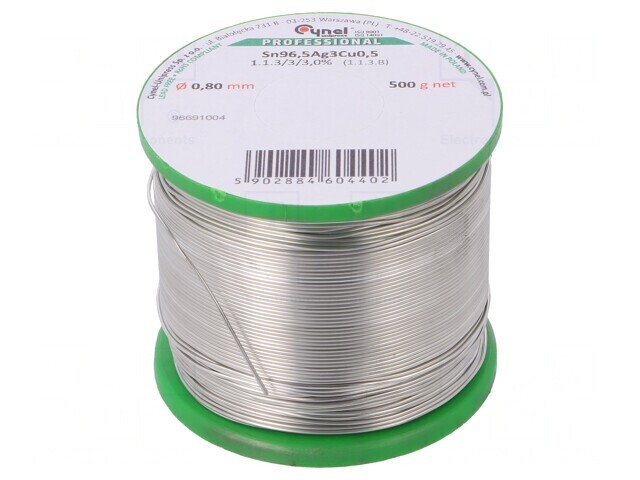 S&acirc;rmă de lipit fără plumb 0,8mm 500g