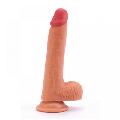 Dildo Silicon Dual Layered 18 cm foto