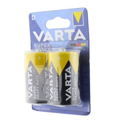 Set 2 baterii zinc-carbon, R20, D, Varta, L102776 foto