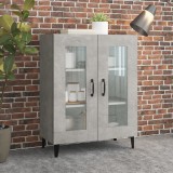 vidaXL Servantă, gri beton, 69,5x34x90 cm, lemn compozit