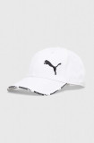 Cumpara ieftin Puma șapcă de baseball din bumbac culoarea alb, cu imprimeu, 024875 24875