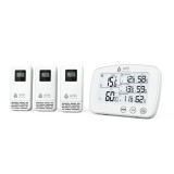 Set Termometru si higrometru digital cu 3 transmitatoare wireless externe Airbi TRIO BI1030 Children SafetyCare