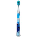 Periuță de dinți pentru copii Oral-B Pixar Finding Dory, 3+ ani, peri moi, gri, 1 bucată