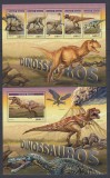 Guinea-Bissau 2017 - DINOZAURI - BL + KB - MNH, Nestampilat