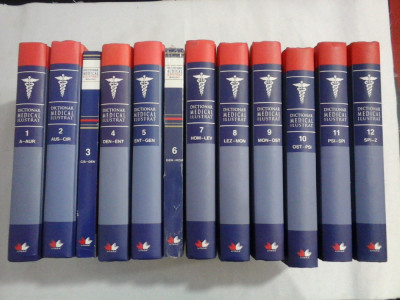 DICTIONAR MEDICAL ILUSTRAT DE LA A LA Z - 12 Volume - Editura LITERA foto