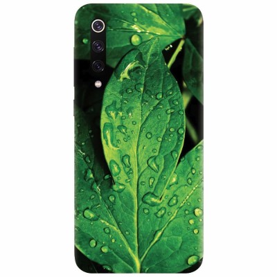 Husa silicon pentru Xiaomi Mi 9, Leaves And Dew foto