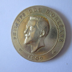 Medalie bronz Franta:Philippe Duce d'Orleans 1909