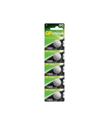 Baterii buton litiu GP CR2032 3V 220mAh 20x3.2mm 5buc/blister foto