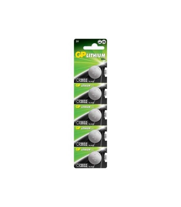 Baterii buton litiu GP CR2032 3V 220mAh 20x3.2mm 5buc/blister