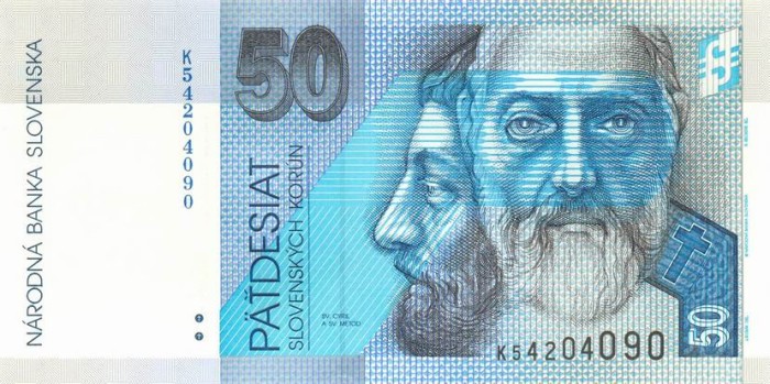 SLOVACIA █ bancnota █ 50 Korun █ 2005 █ P-21e █ UNC █ necirculata