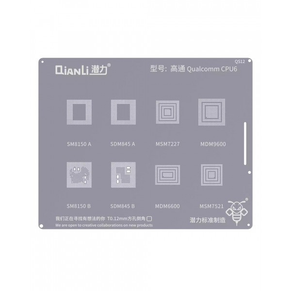 Sita BGA QIANLI QS12 pentru CPU Qualcomm 6 Series