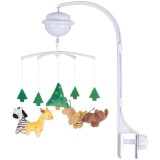 Carusel muzical pentru patut cu proiector Chipolino Jungle