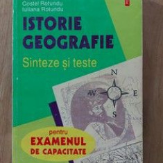 Istorie. Geografie Sinteze si teste pentru examenul de capacitate- Viorel Irimia, Costel Rotundu