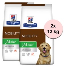 Hill&amp;amp;#039;s Prescription Diet j/d Reduced Calories Joint Care for Dogs 2 x 12 kg foto