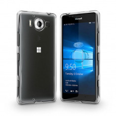 Husa Telefon Silicon Microsoft Lumia 950 Clear Grey Ultra Thin