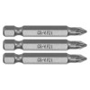 Set 3 Biti Pozidrive PZ1 Sthor, Prindere Hexagonala 1/4&quot;, 50mm, Otel CrV6150