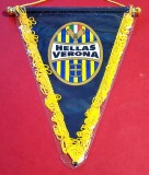 Fanion fotbal - HELLAS VERONA (Italia) - folie de protectie si dimensiuni 30X20 cm