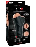 Masturbator cu vibratii vagin si gura PDX Elite, Pipedream